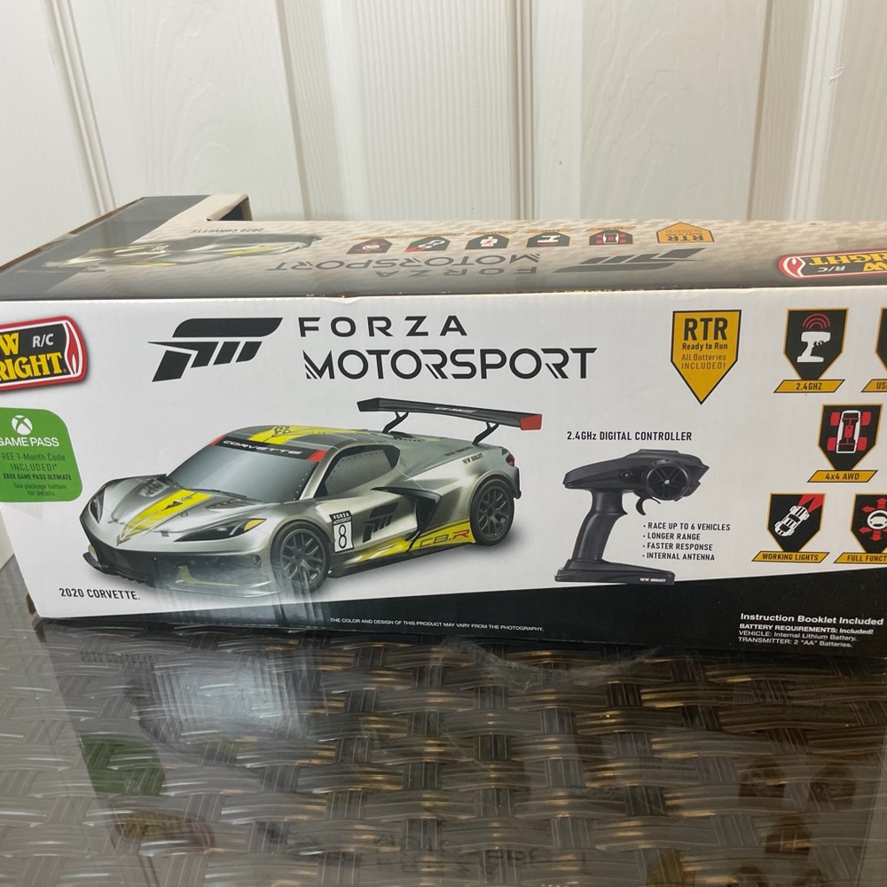 2020 Corvette RadioControl Car C8-RC USB Forza Motorsport Racing Collectible - Picture 13 of 16